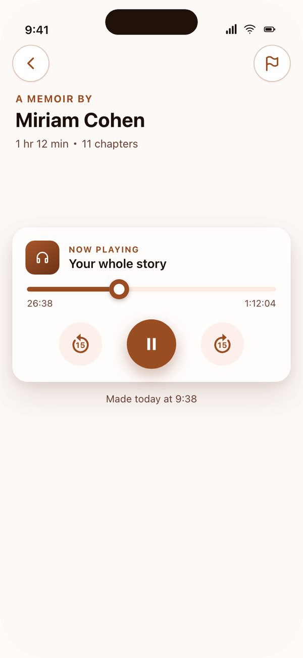 Dear's memoir screen: a life story built from answered questions