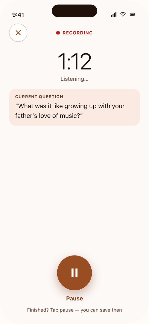 Dear recording an answer out loud