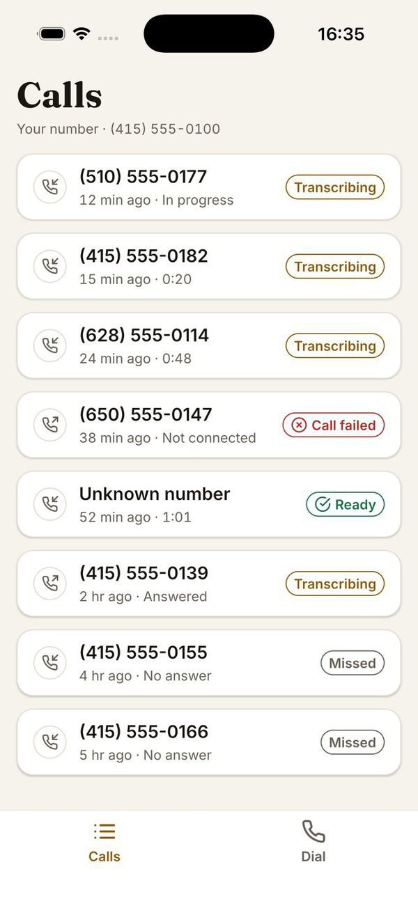 The Limkor call list
